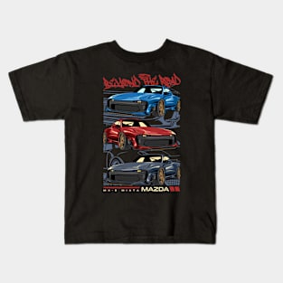 Miata MX-5 Racing Car Kids T-Shirt